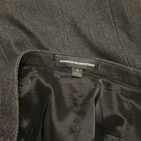✨Express design studio charcoal black high waisted pencil skirt✨ - Picture 4 of 5
